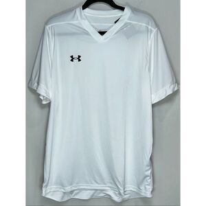 Under armour white v neck shirt size XL